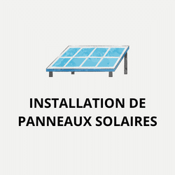 installation de panneaux solaires