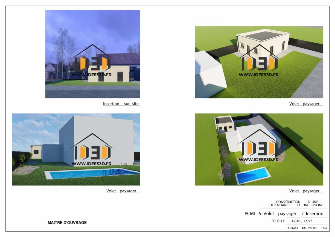 Projet de piscine et dépendance dans le Loiret (45)