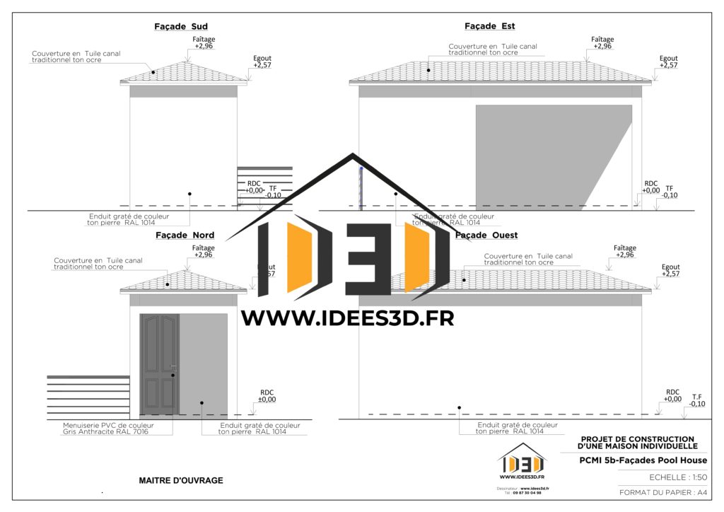 plan des façades a